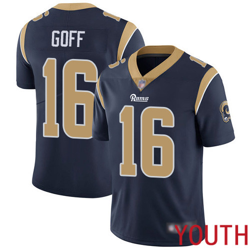 Los Angeles Rams Limited Navy Blue Youth Jared Goff Home Jersey NFL Football #16 Vapor Untouchable->->Youth Jersey